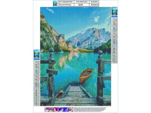 Haft Diamentowy, Obraz, Mozaika Diamentowa Diamond Painting, POMOST 30x40cm DK Haft Diamentowy, Obraz, Mozaika Diamentowa Diamond Painting, POMOST 30x40cm DK