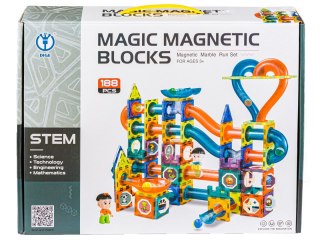Klocki Magnetyczne, Tor Kulkowy Dla Kulek 188 Elementy Kulodrom DK