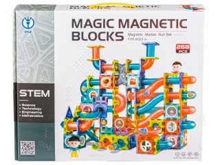 Klocki Magnetyczne, Tor Kulkowy Dla Kulek 268 Elementy Kulodrom DK