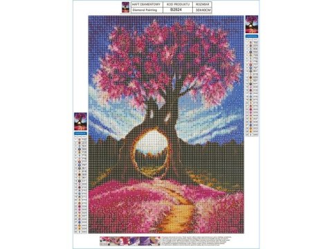 Haft Diamentowy, Obraz, Mozaika Diamentowa Diamond Painting, ABSTRAKCYJNE DRZEWA 30x40cm DK Haft Diamentowy, Obraz, Mozaika Diamentowa Diamond Painting, ABSTRAKCYJNE DRZEWA 30x40cm DK