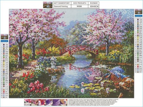 Haft Diamentowy, Obraz, Mozaika Diamentowa Diamond Painting, JAPOŃSKI OGRÓD 40x30cm DK Haft Diamentowy, Obraz, Mozaika Diamentowa Diamond Painting, JAPOŃSKI OGRÓD 40x30cm DK