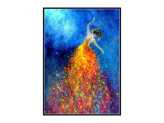 Haft Diamentowy, Obraz, Mozaika Diamentowa Diamond Painting, KOLOROWA SUKIENKA 30x40cm DK