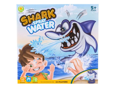 Zręcznościowa Gra Rodzinna Wyrwij Chory Ząbek Rekina, Shark Spray Water Sika Wodą DK