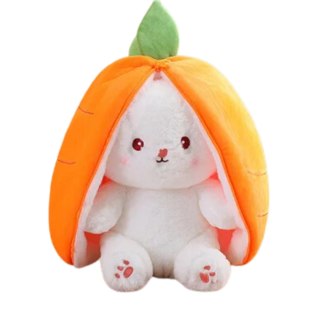 Magiczny Królik 35cm Marchewka Maskotka Pluszak Uroczy Design Uszka Ciuciubabka