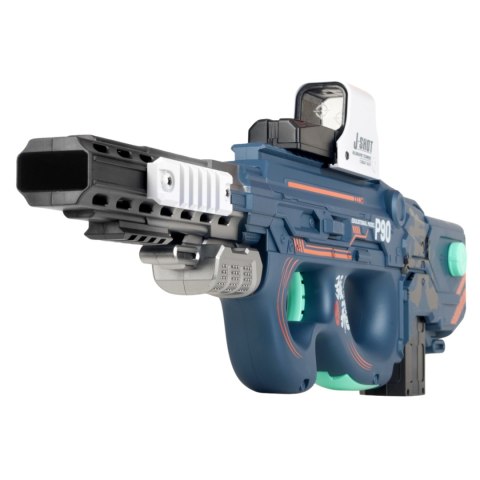 Pistolet Kosmiczny Blaster Na Akumulator Piankowe Dyski Celownik Okulary Ciuciubabka