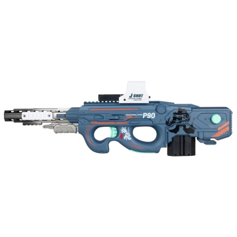 Pistolet Kosmiczny Blaster Na Akumulator Piankowe Dyski Celownik Okulary Ciuciubabka