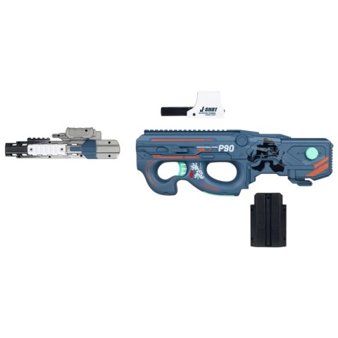 Pistolet Kosmiczny Blaster Na Akumulator Piankowe Dyski Celownik Okulary Ciuciubabka