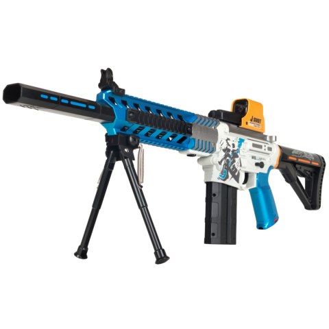 Pistolet Nacierający Mocarz Na Akumulator Miękkie Dyski Okulary Ochronne Ciuciubabka