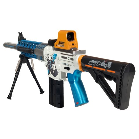 Pistolet Nacierający Mocarz Na Akumulator Miękkie Dyski Okulary Ochronne Ciuciubabka