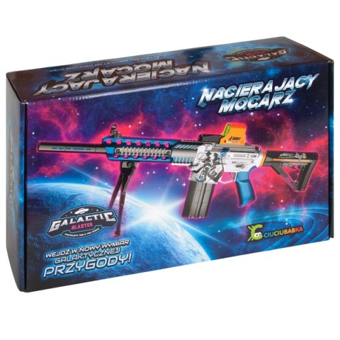 Pistolet Nacierający Mocarz Na Akumulator Miękkie Dyski Okulary Ochronne Ciuciubabka