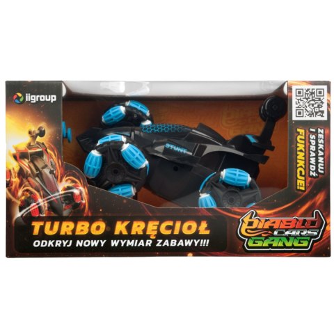 Turbo Kręcioł Pojazd Zdalnie Sterowany Akrobata Pilot Efekty Świetlne LED Ciuciubabka