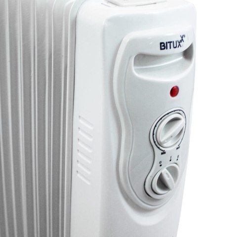 BITUXX Elektryczny grzejnik olejowy 2500 W 11 żeber biały Bituxx