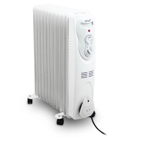 BITUXX Elektryczny grzejnik olejowy 2500 W 11 żeber biały Bituxx