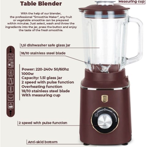 BLENDER KIELICHOWY MIKSER BERLINGER HAUS BH-9494 LEONARDO BERLINGER HAUS