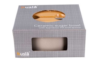 CERAMICZNA CUKIERNICA Z ŁYŻECZKĄ HUSLA HYGGE HUSLA