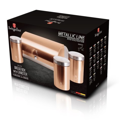 CHLEBAK Z ZESTAWEM POJEMNIKÓW BERLINGER HAUS BH-6730 ROSE GOLD BERLINGER HAUS