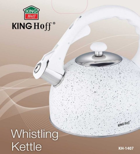 CZAJNIK Z GWIZDKIEM 2,6L KINGHOFF KH-1407 MARBLE KINGHOFF CZAJNIK Z GWIZDKIEM 2,6L KINGHOFF KH-1407 MARBLE KINGHOFF