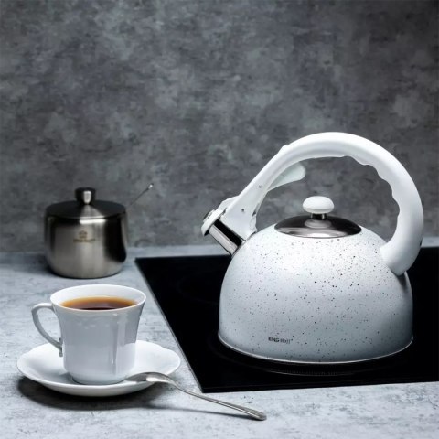 CZAJNIK Z GWIZDKIEM 2,6L KINGHOFF KH-1407 MARBLE KINGHOFF CZAJNIK Z GWIZDKIEM 2,6L KINGHOFF KH-1407 MARBLE KINGHOFF