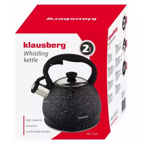 CZAJNIK Z GWIZDKIEM 2L KLAUSBERG KB-7320 MARBLE KLAUSBERG