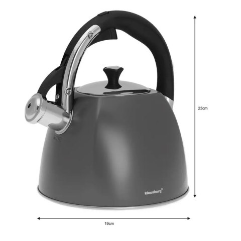 CZAJNIK Z GWIZDKIEM KLAUSBERG 2,2L KB-7411 KLAUSBERG CZAJNIK Z GWIZDKIEM KLAUSBERG 2,2L KB-7411 KLAUSBERG