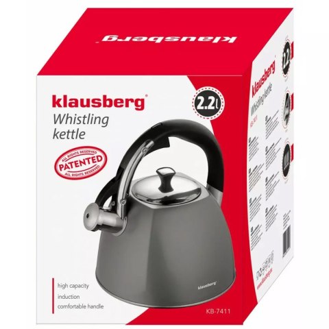 CZAJNIK Z GWIZDKIEM KLAUSBERG 2,2L KB-7411 KLAUSBERG CZAJNIK Z GWIZDKIEM KLAUSBERG 2,2L KB-7411 KLAUSBERG