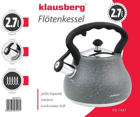 CZAJNIK Z GWIZDKIEM KLAUSBERG 2,7L KB-7447 KLAUSBERG