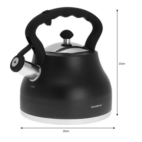 CZAJNIK Z GWIZDKIEM KLAUSBERG 2,7L KB-7448 KLAUSBERG CZAJNIK Z GWIZDKIEM KLAUSBERG 2,7L KB-7448 KLAUSBERG