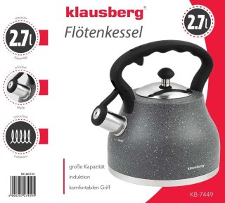 CZAJNIK Z GWIZDKIEM KLAUSBERG 2,7L KB-7449 KLAUSBERG