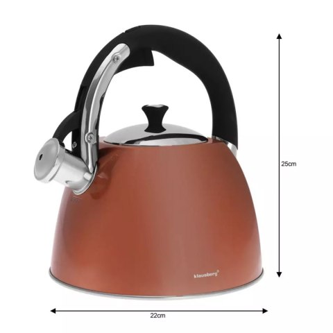 CZAJNIK Z GWIZDKIEM KLAUSBERG 3L KB-7202 KLAUSBERG CZAJNIK Z GWIZDKIEM KLAUSBERG 3L KB-7202 KLAUSBERG