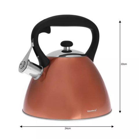 CZAJNIK Z GWIZDKIEM KLAUSBERG 3L KB-7209 KLAUSBERG CZAJNIK Z GWIZDKIEM KLAUSBERG 3L KB-7209 KLAUSBERG