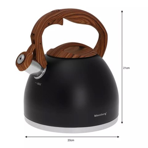 CZAJNIK Z GWIZDKIEM KLAUSBERG 3L KB-7450 KLAUSBERG CZAJNIK Z GWIZDKIEM KLAUSBERG 3L KB-7450 KLAUSBERG