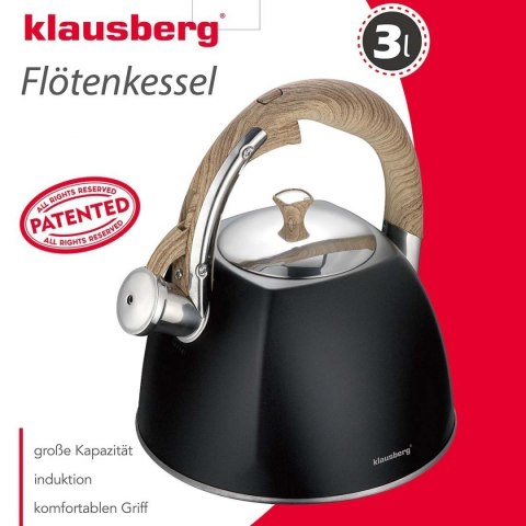 CZAJNIK Z GWIZDKIEM KLAUSBERG 3L KB-7498 KLAUSBERG CZAJNIK Z GWIZDKIEM KLAUSBERG 3L KB-7498 KLAUSBERG
