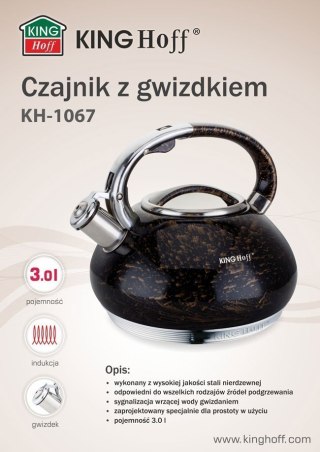 CZAJNIKZ GWIZDKIEM Z LINII GOLD 3,0L KH-1067 KINGHOFF