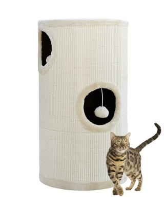 Drapak/Tuba/ Wieża/ Legowisko dla Kota 70cm Beżowa Bituxx