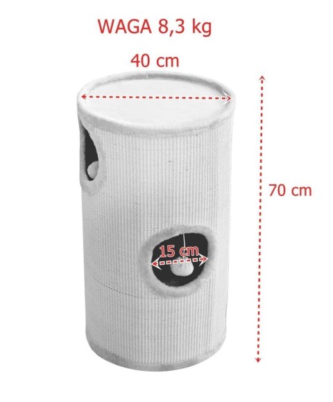 Drapak/Tuba/ Wieża/ Legowisko dla Kota 70cm Beżowa Bituxx