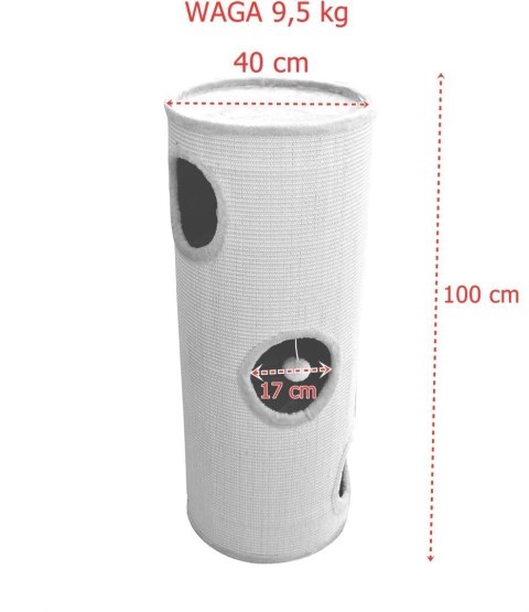 Drapak/Tuba/ Wieża/Legowisko dla Kota 100cm Brąz Bituxx