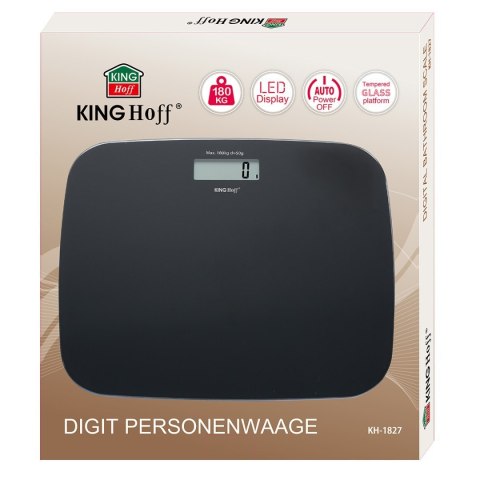 ELEKTRONICZNA WAGA ŁAZIENKOWA do 180 kg KINGHOFF KH-1827 KINGHOFF ELEKTRONICZNA WAGA ŁAZIENKOWA do 180 kg KINGHOFF KH-1827 KINGHOFF