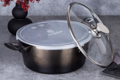 GARNEK GRANITOWY 24cm BERLINGERHAUS BH-6605 SHINY BLACK BERLINGER HAUS