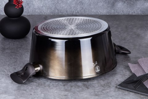 GARNEK GRANITOWY 24cm BERLINGERHAUS BH-6605 SHINY BLACK BERLINGER HAUS