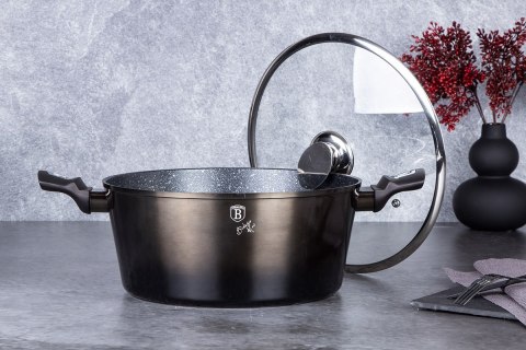 GARNEK GRANITOWY 24cm BERLINGERHAUS BH-6605 SHINY BLACK BERLINGER HAUS