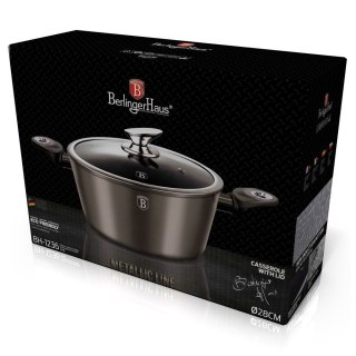 GARNEK GRANITOWY 28cm BERLINGER HAUS CARBON METALLIC LINE BH-1236 BERLINGER HAUS