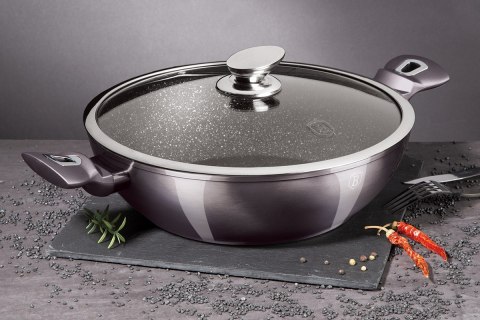 GARNEK GRANITOWY WOK 28cm BERLINGER HAUS BH-7111 CARBON PRO BERLINGER HAUS GARNEK GRANITOWY WOK 28cm BERLINGER HAUS BH-7111 CARBON PRO BERLINGER HAUS