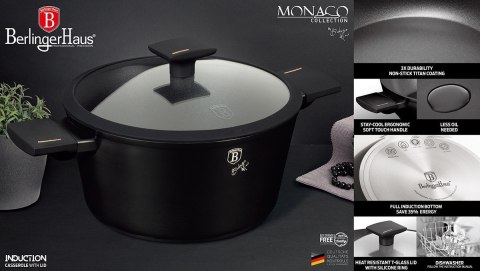 GARNEK TYTANOWY 24cm BERLINGER HAUS BH-7087 MONACO BERLINGER HAUS GARNEK TYTANOWY 24cm BERLINGER HAUS BH-7087 MONACO BERLINGER HAUS