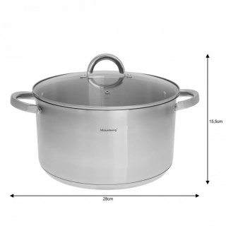 GARNEK Z POKRYWĄ 28cm KLAUSBERG KB-7128 9,5L KLAUSBERG