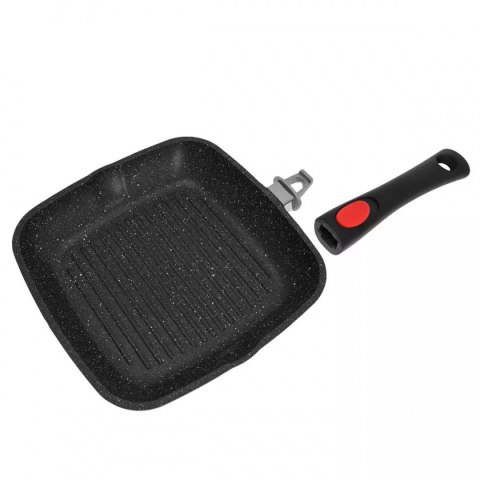 GRILLOWA PATELNIA GRANITOWA 24cm KINGHOFF KH-1510 ODPINANY UCHWYT KINGHOFF GRILLOWA PATELNIA GRANITOWA 24cm KINGHOFF KH-1510 ODPINANY UCHWYT KINGHOFF