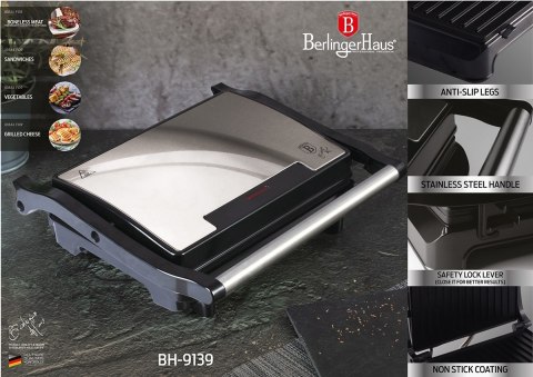 Grill elektryczny opiekacz BERLINGER HAUS BH-9139 BERLINGER HAUS