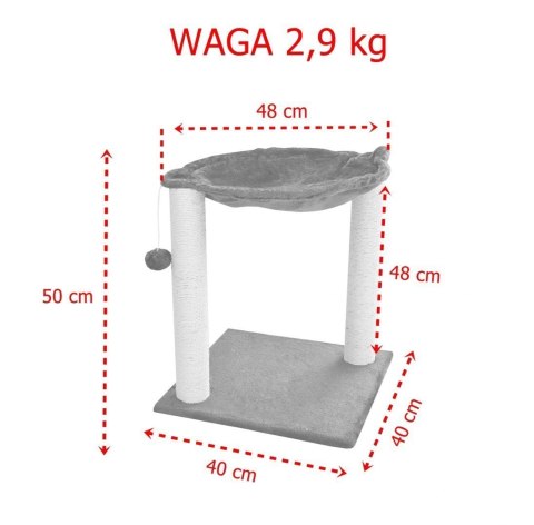 HAMAK STOJĄCY DRAPAK LEGOWISKO DLA KOTA BRĄZOWY Bituxx HAMAK STOJĄCY DRAPAK LEGOWISKO DLA KOTA BRĄZOWY Bituxx