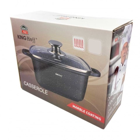KINGHOFF GARNEK MARMUROWY 28cm KH-1605 6,5L KINGHOFF