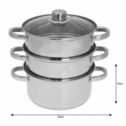 KINGHOFF GARNEK NA PARĘ 3.1L KH-3321 20cm KINGHOFF KINGHOFF GARNEK NA PARĘ 3.1L KH-3321 20cm KINGHOFF