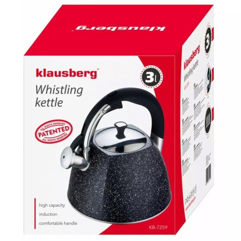 KLAUSBERG CZAJNIK Z GWIZDKIEM 3L KB-7259 KLAUSBERG KLAUSBERG CZAJNIK Z GWIZDKIEM 3L KB-7259 KLAUSBERG